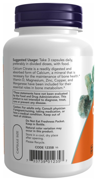 Calcium Citrate - 120 vcaps