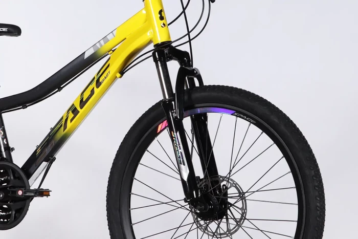 Велосипед ST 24" SPACE AURORA DD FR рама-12" жовто-чорний 2026