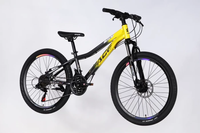 Велосипед ST 24" SPACE AURORA DD FR рама-12" жовто-чорний 2026