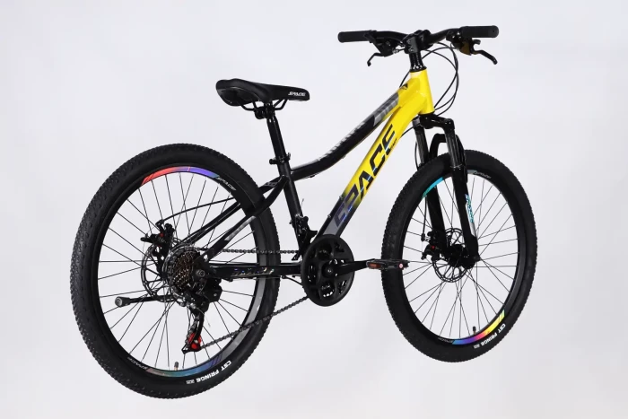 Велосипед ST 24" SPACE AURORA DD FR рама-12" жовто-чорний 2026