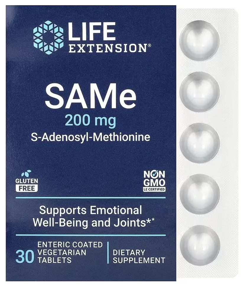 SAMe 200mg - 30 enteric-coated vegetarian tabs (DSN_2023-10-5458)