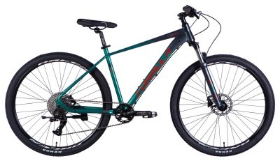 Велосипед AL 29" Formula ZEPHYR 1.0 HDD рама-19" темно-серебристый с зеленым 2026