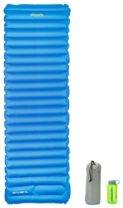 Надувной коврик Pinguin Skyline, 195х65х9см, Blue