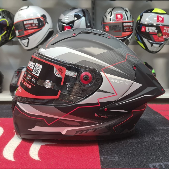 Мотошолом MT KRE+ Carbon Kraker C5 Matt Red S