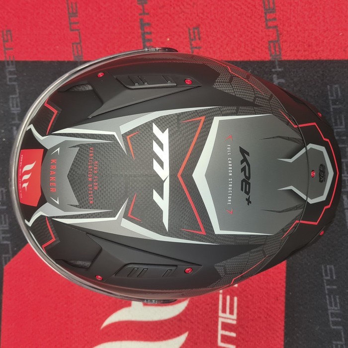 Мотошолом MT KRE+ Carbon Kraker C5 Matt Red S