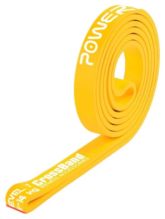 Еспандер-петля (гумка для фітнесу та кроссфіту) PowerPlay 4115 Power Band Light Жовта (5-14kg)