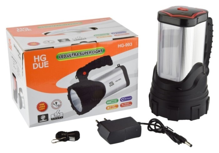 Ліхтар LED Maraton потужний на акумуляторі HG-993