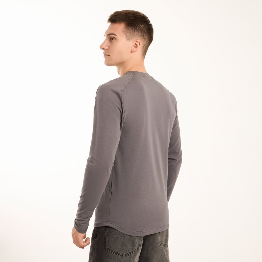 Темно-серый мужской лонгсов Pobedov Dune. Темная серая мужская кофта весна/осень