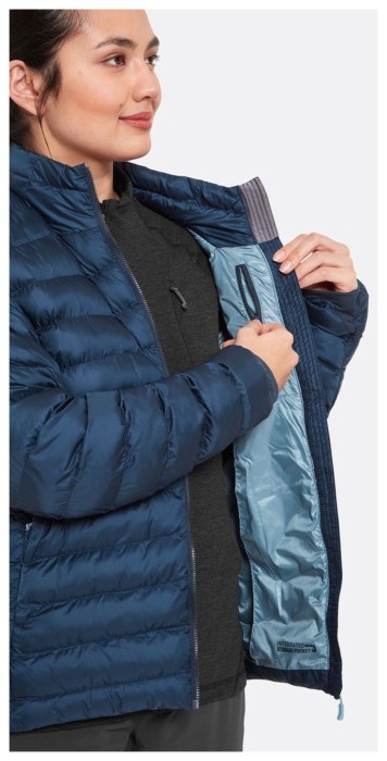 Куртка утеплена жіноча Rab Cirrus Jacket Wmns, Steel