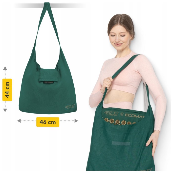 Килимок акупунктурний з подушкою 4FIZJO Eco Mat Аплікатор Кузнєцова Navy Green/Gold (P-5907739312891)