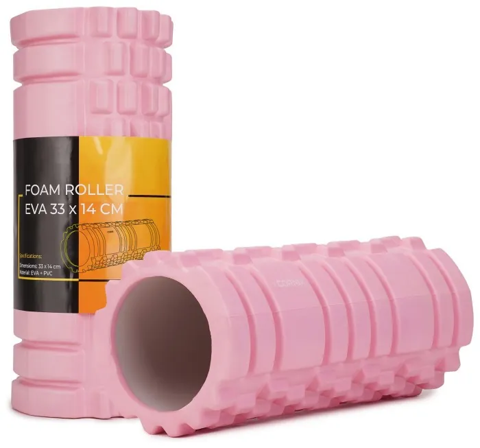 Масажний ролик Cornix EVA 33 x 14 см (валик, роллер) XR-0036 Light Pink