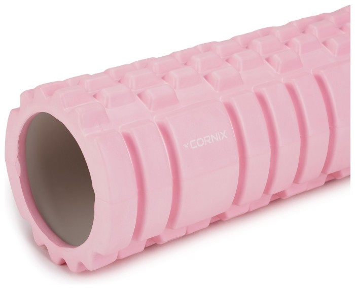 Масажний ролик Cornix EVA 33 x 14 см (валик, роллер) XR-0036 Light Pink