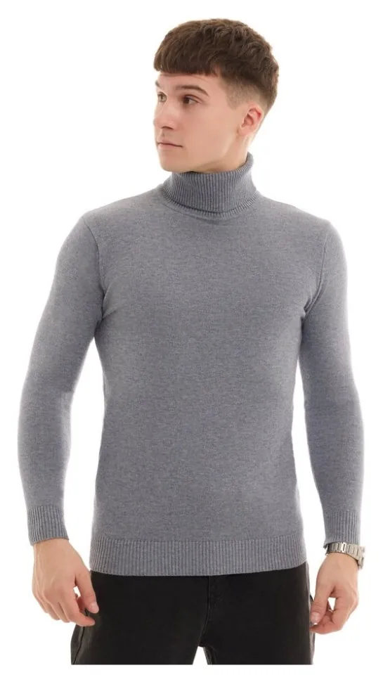 Чоловічий сірий гольф Pobedov Neck. Гольф чоловічий осінь зима (XL)