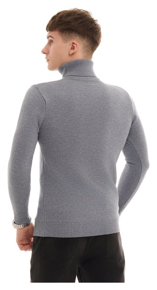 Чоловічий сірий гольф Pobedov Neck. Гольф чоловічий осінь зима, укр, укр