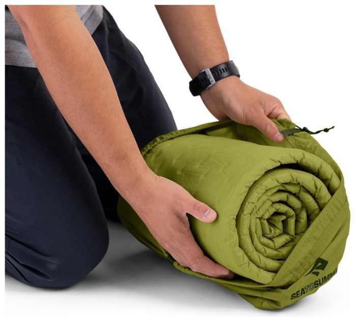 Самонадувающийся коврик Sea to Summit Camp Self Inflating Mat, Woodbine, Regular Rectangular Wide 4x183x64см