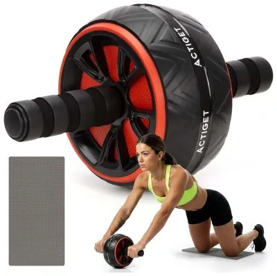 Ролик (гімнастичне колесо) для преса Actiget Ab Wheel ACT0111 Black/Red