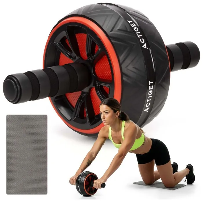 Ролик (гімнастичне колесо) для преса Actiget Ab Wheel ACT0111 Black/Red