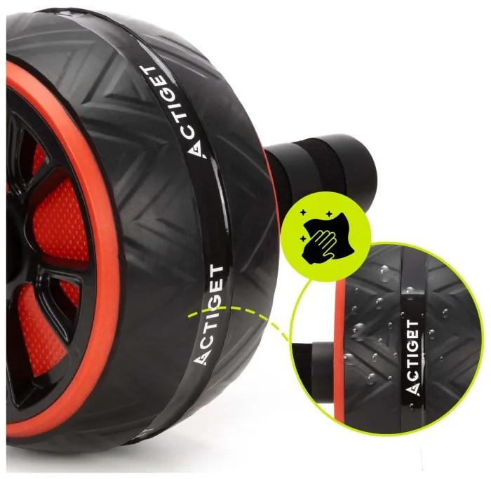 Ролик (гімнастичне колесо) для преса Actiget Ab Wheel ACT0111 Black/Red