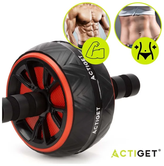 Ролик (гімнастичне колесо) для преса Actiget Ab Wheel ACT0111 Black/Red