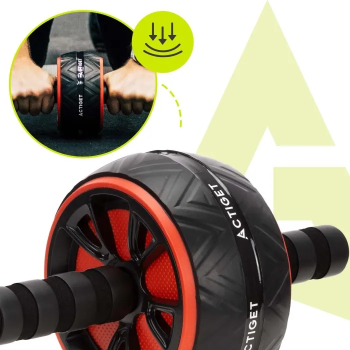 Ролик (гімнастичне колесо) для преса Actiget Ab Wheel ACT0111 Black/Red