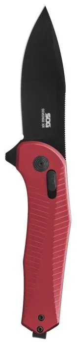 Ніж складаний SOG Diverge XR Drop Point, Dark Red/Black