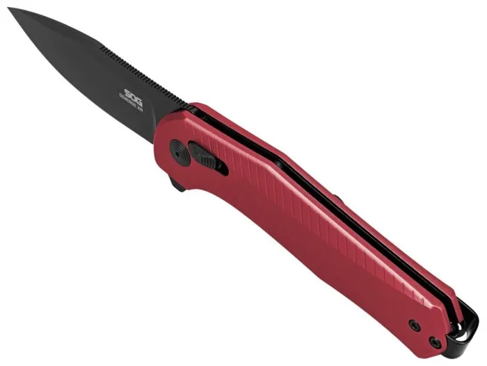 Ніж складаний SOG Diverge XR Drop Point, Dark Red/Black