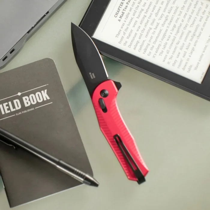 Ніж складаний SOG Diverge XR Drop Point, Dark Red/Black