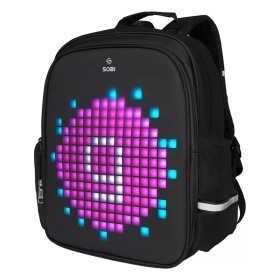 Рюкзак Sobi Pixel Kids SB9701 Black із LED екраном