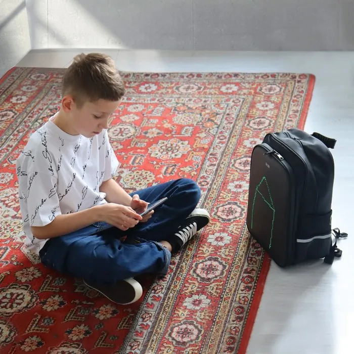 Рюкзак Sobi Pixel Kids SB9701 Black с LED экраном