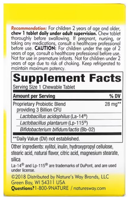 Kids Primadophilus - 30 tabs Orange