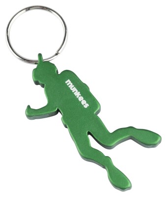 Munkees 3524 брелок-открывалка Diver green