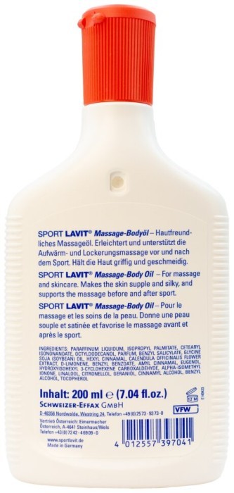 Масло массажное Sport Lavit Bodyoil 200ml (39704100)