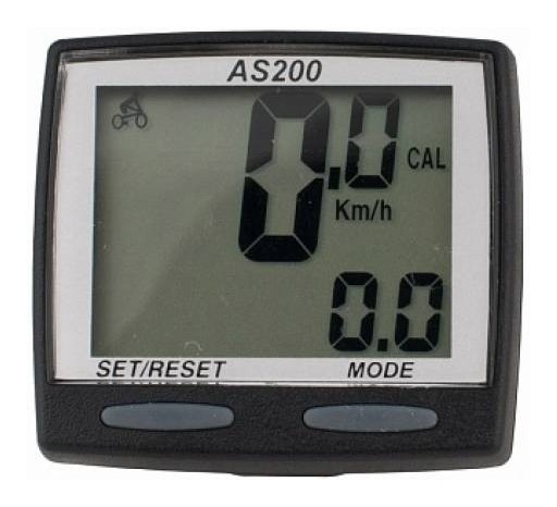 Велокомпютер SKS AS-200, 11-функцій, провідний, чорний, укр, укр