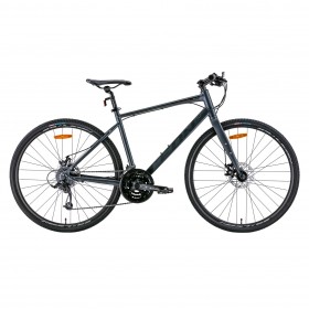 Велосипед 28&quot; Leon HD-80 DD 2022 (сірий із чорним (м))