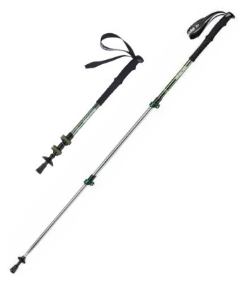 Трекинговая палка телескопическая для походов и спортивной ходьбы Naturehike Men ST 01 6061 AL NH17D001-Z алюминий Зеленая