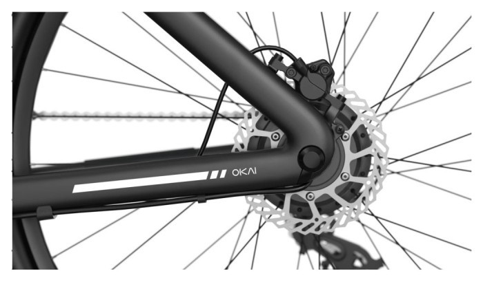 Електровелосипед OKAI EB60 Black 28', 250(500)W, 9,6Ah, 61.2km, 25km\h, NFC, App, 23kg