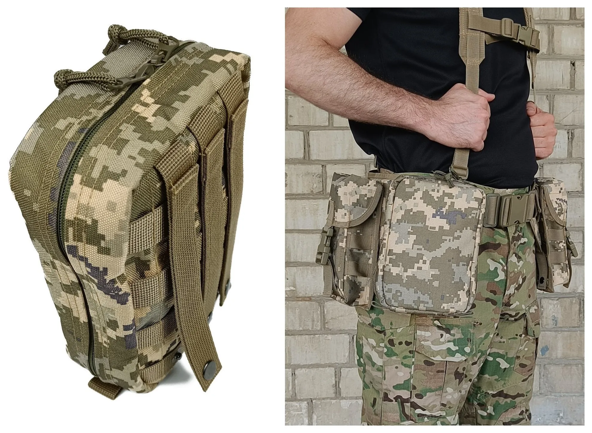 Підсумок аптечка тактична MOLLE піксель ЗСУ MM-14 для РПС, разгрузки або жилету (EFIT_1408-5)