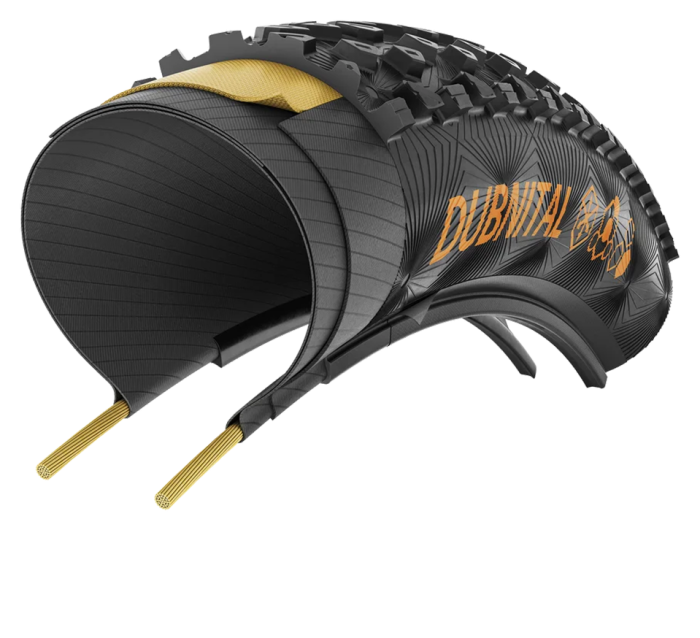 Покришка безкамерна Continental Dubnital Trail Rapid 29" | 29 X 2.40 чорна/коричнева складна skin