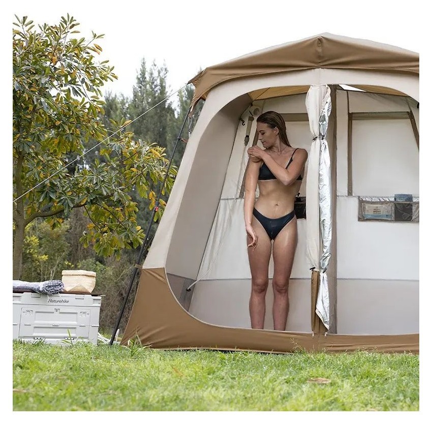 Душовий намет зонований Naturehike NH22ZP006, коричневий