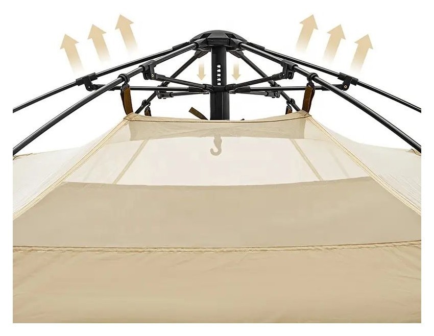 Душовий намет зонований Naturehike NH22ZP006, коричневий, укр, укр