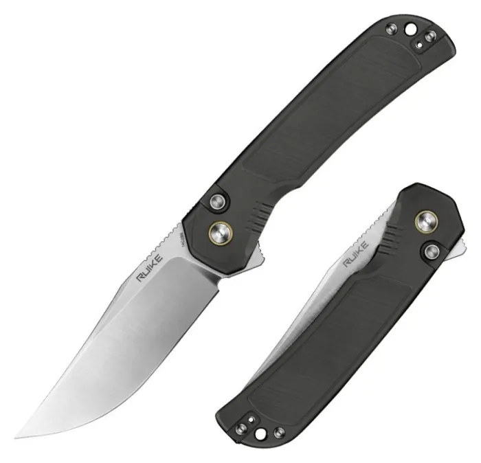 Ніж складаний туристичний Ruike P192-AK, (9.1 см) 14C28N / алюмінієвий сплав 6063, сірий