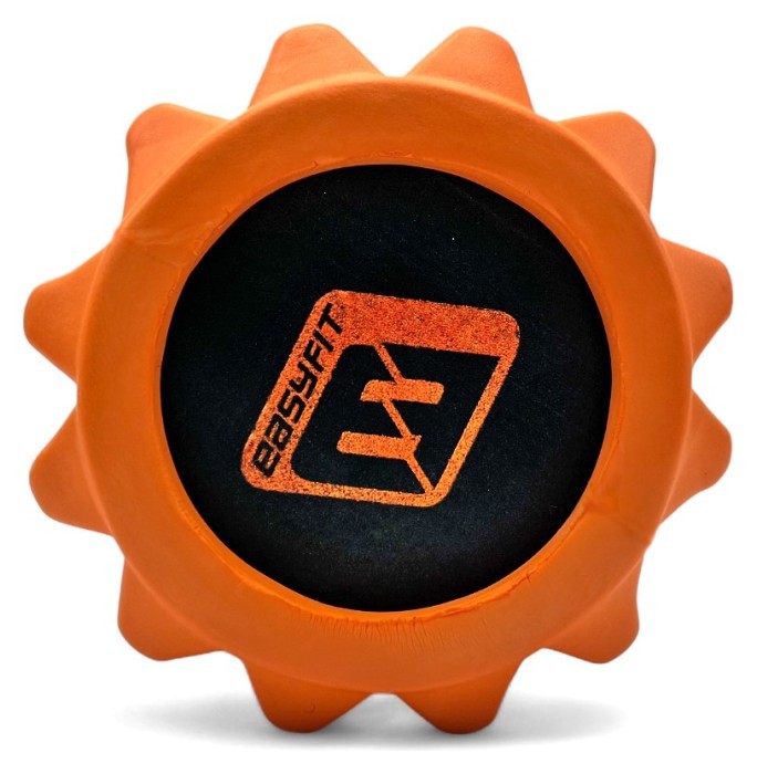 Масажний ролик EasyFit Solid Roller v.1.2s 33х13 см помаранчевий