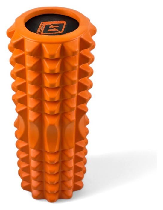 Масажний ролик EasyFit Solid Roller v.1.2s 33х13 см помаранчевий