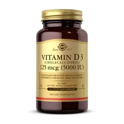 Vitamin D3 (Cholecalciferol) 125 mcg (5,000 IU) - 240 vcaps