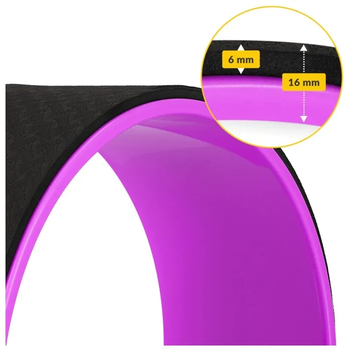 Колесо для йоги и фитнеса 4FIZJO Dharma Black/Pink (P-5907222931455)