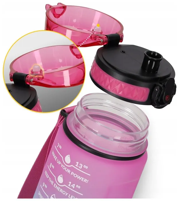 Бутылка для воды спортивная 4FIZJO 500 мл Pink/Sky Blue (P-5905973400749)