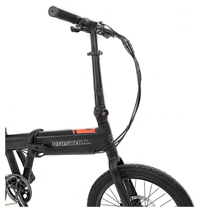 Велосипед електричний 20" Kristall F20 250W складаний Black-Grey