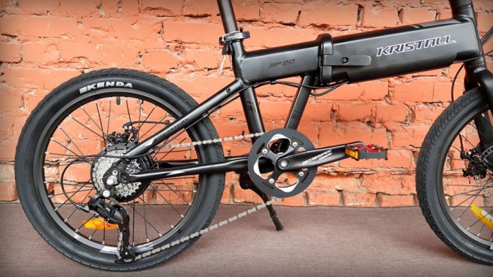 Велосипед електричний 20" Kristall F20 250W складаний Black-Grey