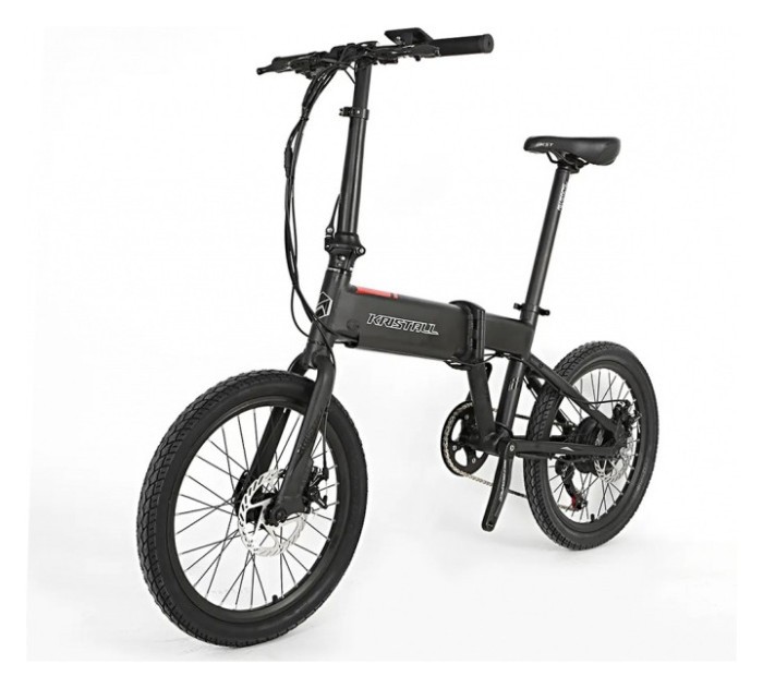 Велосипед електричний 20" Kristall F20 250W складаний Black-Grey