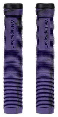 Гріпси WeThePeople PERFECT without flange 165mm Ø 29.5mm темно фіолетові з чорними розводами, з брелком барендом